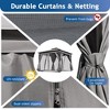 VYNXARIA 10*10 Outdoor Gazebo Tent with Double Roofs, Patio Gazebo with Mosquito Netting and Privacy Screens(Gray) - 4 of 4