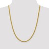 Black Bow Jewelry 4mm 14k Yellow Gold Hollow Wheat Chain Necklace - 3 of 4