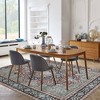 Vintage Distressed Area Rug for Living Room Traditional Medallion Stain Resistant Accent Rug, 8' x 10' Red - 3 of 4