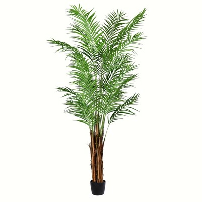 Vickerman Artificial Potted Giant Areca Palm Tree