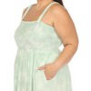 Plus Size Smocked Ruffle Maxi Sun Dress - 4 of 4