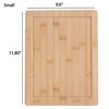 Dura Culina® Bamboo Cutting Boards, Natural, Bamboo Kitchen Chopping Board for Food Prep, Chopping, and Carving Meat, Fruits, and Vegetables - 3 of 4