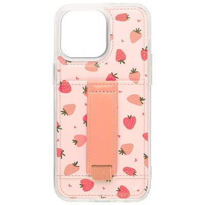 Walli Cases Berry Bliss Phone Case with Wallet and Finger Strap