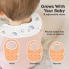 KeaBabies 8pk Organic Baby Bibs for Boy, Baby Drool Bib for Baby Boys and Girls, Newborn Teething Bibs - 4 of 4