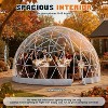AMERLIFE Garden Igloo Dome Tent with PVC Transparent Cover, Quick Connect Installation, Waterproof Outdoor Dome for Winter, Patio, Backyard - 2 of 4