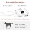 Artloge Extra Large Luxury Dog Sofa Elevated Microfiber Leather Upholstered Dog Couch Waterproof Pet Lounge Bed with Thicken Foam & Cover - 3 of 4