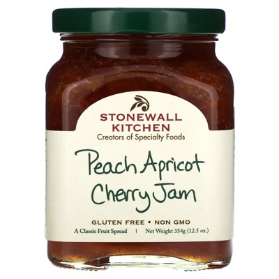 Stonewall Kitchen Peach Apricot Cherry Jam , 12.5 oz (354 g)
