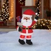 Holiday Living 4-FT Freestanding Pop-Up Santa Yard Decoration with White LED Lights - 2 of 4
