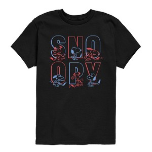 Boys' - Peanuts - Hockey Snoopy Short Sleeve Graphic T-Shirt - 1 of 4