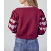 Women's HEART BUTTON-FRONT CARDIGAN - &merci - 4 of 4