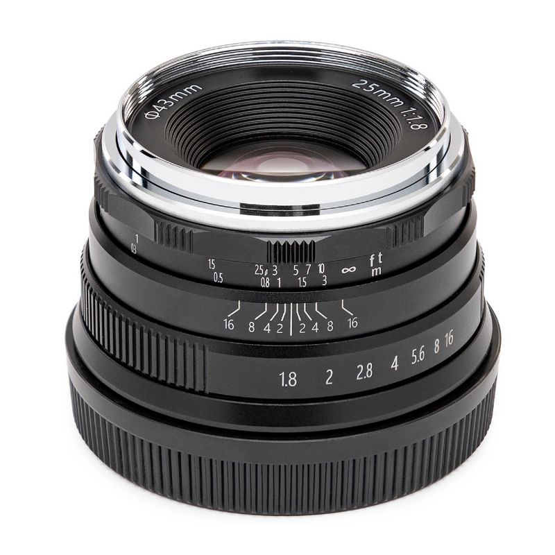 Koah Artisans Series 25mm f/1.8 Manual Focus Lens for Canon EF-M Mount (Black), 2 of 4