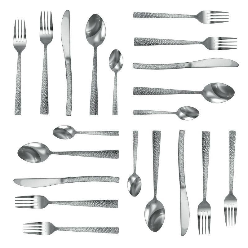 20pc Stainless Steel Baily Silverware Set Silver - MegaChef, 2 of 7