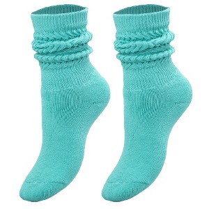 Kids Slouch Socks – 1 Pair Long Scrunchy Crew Socks Ages 3–5 - 1 of 4