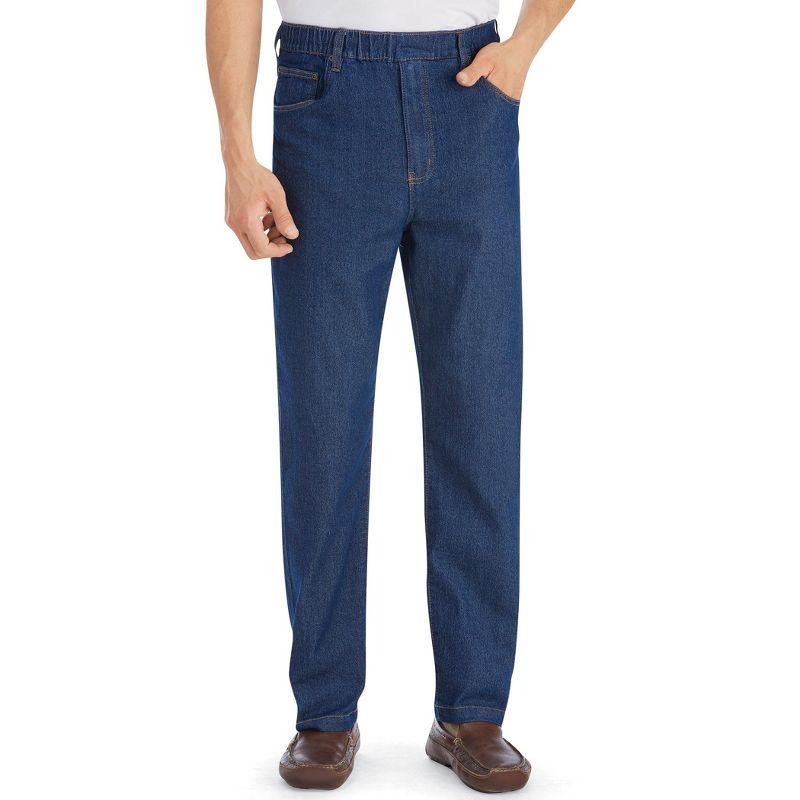 Collections Etc Men's Pull-on Jeans, 2 of 5