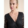 VENUS Womens Sequin Lace Open-Back Romper - 4 of 4
