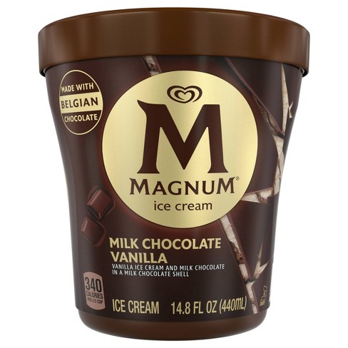 Magnum Tub Milk Chocolate Vanilla Ice Cream 14 8oz Target