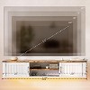 PAKASEPT Floating TV Stand for TVs up to 80 Inch, Wood Floating TV Shelf with LED Light, 63'' Wall Mounted TV Stand for Living Room - 3 of 4