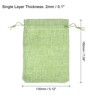 Unique Bargains Cotton Linen Bank Coin Change Bag with Drawstring 6 Pcs - 2 of 4