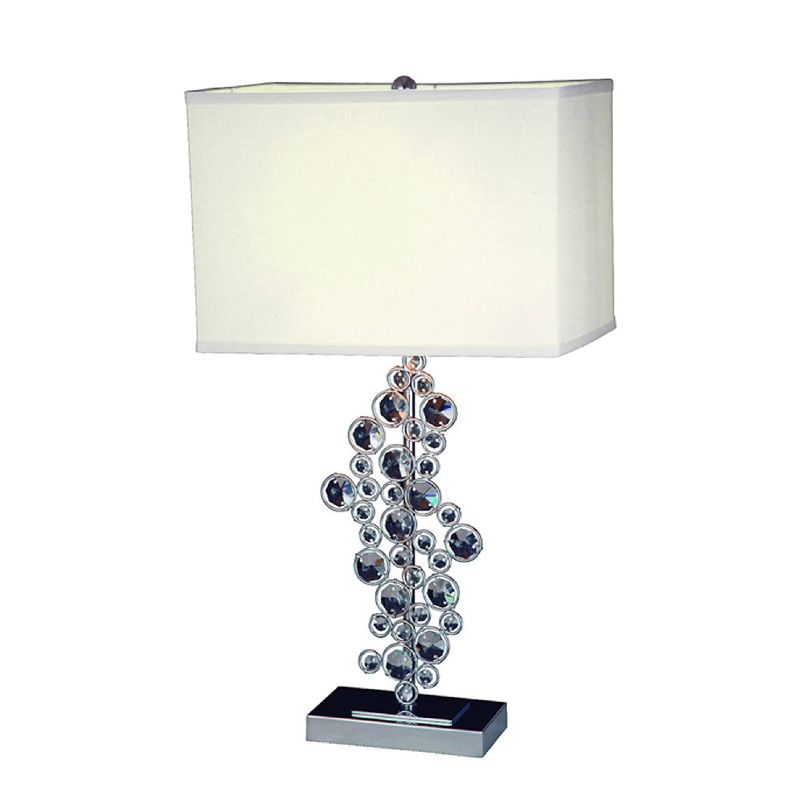 Prismatic Crystal and Sequin Table Lamp Silver - Elegant Designs, 4 of 6