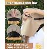 Solaris Wide Brim Sun Hat with Neck Flap - UV Protection for Men & Women - 3 of 4
