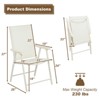 Aoodor Patio Folding Chairs 4-Pack Portable Dining Chairs Outdoor Textilene Sling Chairs for Camping,  Pool, Backyard - 3 of 4