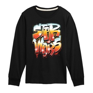 Boys' - Star Wars - Graffiti Long Sleeve Graphic T-Shirt - 1 of 3