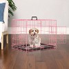 FDW 18-48in Dog Crates for Dogs Folding Mental Wire Crates Dog Kennels Pet Crate with Removable Tray and Handle - 2 of 4