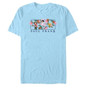 Men's Paul Frank Julius the Monkey and Bunny Girl Flower Scene T-Shirt - 1 of 4