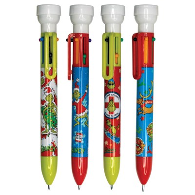 Geddes Dr. Seuss™ Grinch 6 Color Pens with Stamper - 12 per display