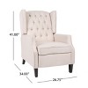 Mid-Century Modern Wingback Recliner Chair, Upholstered Lounge Chair for Living Room or Reading Corner - The Pop Home - 4 of 4