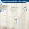 Clear Acrylic Console Table  Transparent Side Table | Modern End Table for Foyer - 4 of 4