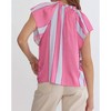 Women's Pintuck Short Sleeve Top - entro - 3 of 4