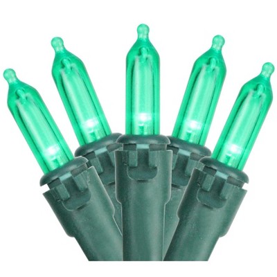 Northlight 50ct LED Mini Christmas Lights Green - 16.25' Green Wire