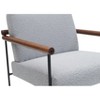 PAGED Modern Accent Chair Living Room Chairs with Armrests, Upholstered Armchair for Living Room - 3 of 4