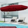 Costway 10 FT Offset Hanging Umbrella  Patio Cantilever Umbrella with Cover Beige/Gray/Navy/Turquoise/Red/Brown - 4 of 4