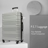 100% ABS Lightweight Suitcase with 360° Spinner Wheels, Telescoping Handle & Spacious Interior Durable, Secure Travel Luggage Set - 2 of 4