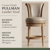 Maven Lane Pullman Swivel High Back Vegan Leather Counter Height Bar Stool - 4 of 4