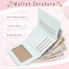 FATMOON Cute Cat Wallet for Women - Small & Portable PU Leather Bifold Card Holder with ID Window,Perfect for Daily Travel and Everyday Use - 4 of 4