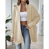 Coolmee Women Fashion Casual Oversized Open Front Long Sleeve Chunky Knit Cardigans Sweaters Outerwear Coats - 4 of 4