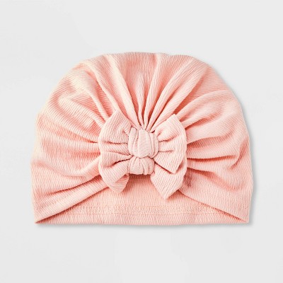 Baby Turban Hat - Cat & Jack™ Pink 0-6M