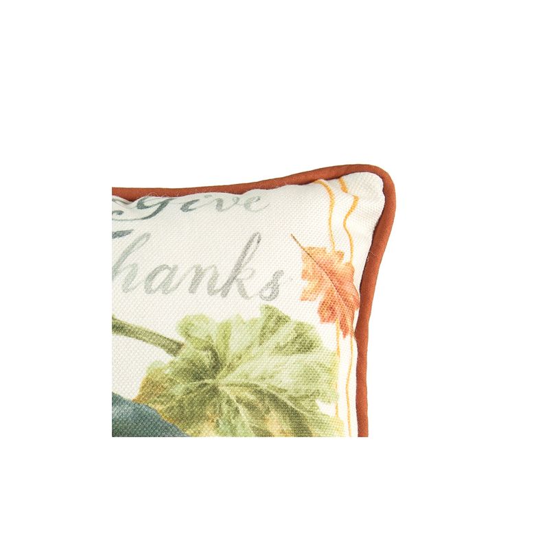 C&F Home Give Thanks Pumpkin Petite 8" x 8" Printed Pillow, 2 of 5