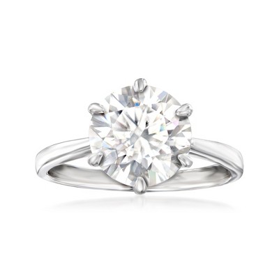 Ross-Simons 3.00 Carat Moissanite Solitare Ring in Sterling Silver
