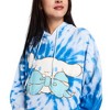 Cinnamoroll & Milk Women's Blue Tie-Dye Long Sleeve Fleece Hooded Sweatshirt - 3 of 4