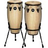 MEINL Headliner Series 11 and 12 Inch Wood Conga Set with Basket Stands - 2 of 4