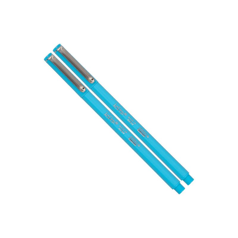Marvy Uchida Felt Tip Pen Ultra Fine Point Light Blue Ink 2/Pack (7655876A), 1 of 6