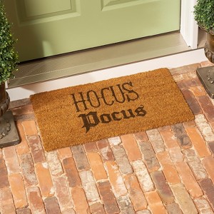 Evergreen 16 x 28 Halloween Greeting Coir Mat, Hocus Pocus for Indoor and Outdoor Decor - 1 of 4