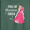 Women's - Disney - Full Of Christmas Cheer Aurora Lightweight French Terry Wide Neck Long Sleeve Shirt - 2 of 4