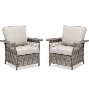 Buenhomino Outdoor Patio All-Weather Wicker Furniture Set - 1 of 4