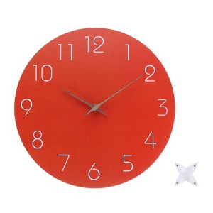 Unique Bargains Decorative Silent Non-Ticking Quartz Round Wall Clock - 1 of 3