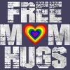 Adult Design By Humans Vintage Free Mom Hugs Heart Pride By Avocato Racerback Tank Top - 2 of 2